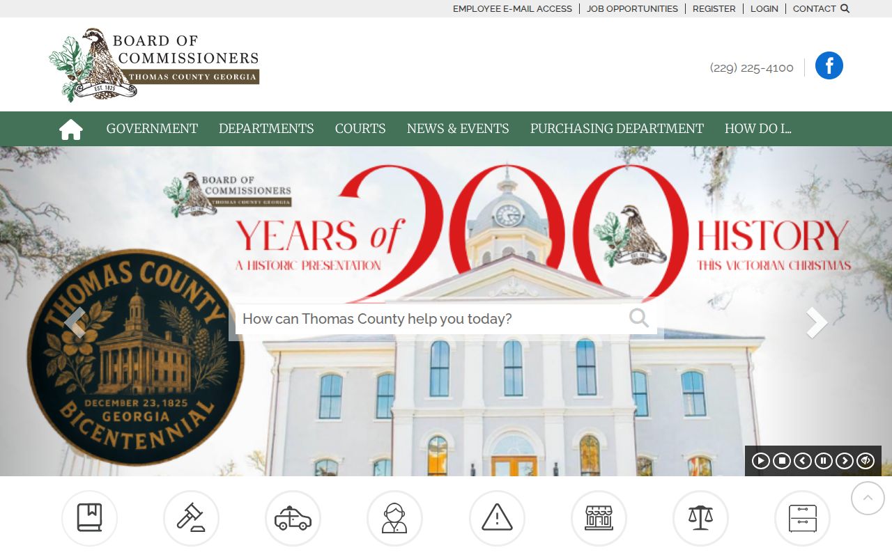 Thomas County criminal history government records directory